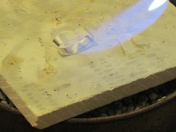 silver soldering a ring band