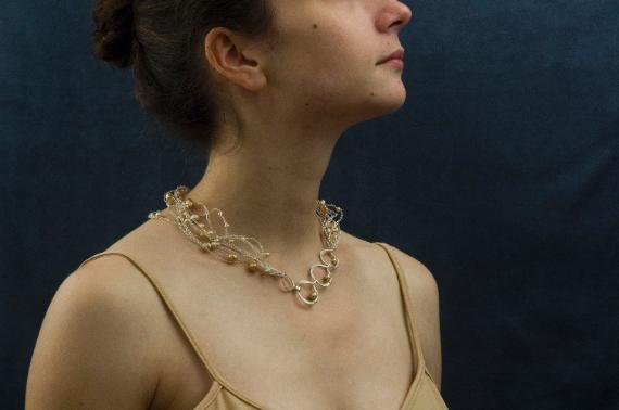 Float necklace by Anne Annabelle Jones
