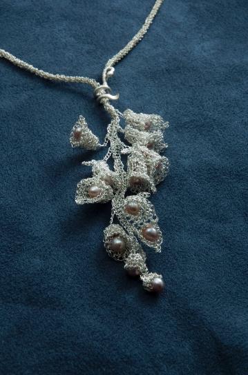 Lavender Bells Necklace by Anne Annabelle Jones