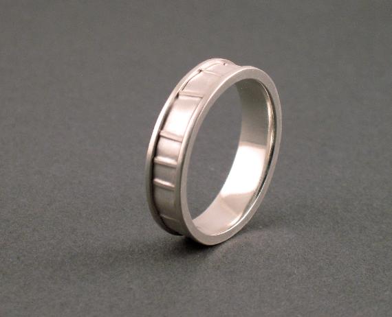 Silver Wedding Band by Anne Annabelle Jones