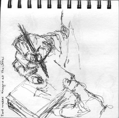 Drawing at the Uffizi by Anne Annabelle Jones