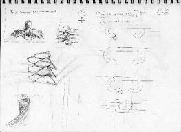 Orchid Clasp sketches by Anne Annabelle Jones