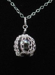 Black Seed Pendant by Anne Annabelle Jones