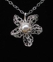 Pearl Blossom Pendant by Anne Annabelle Jones